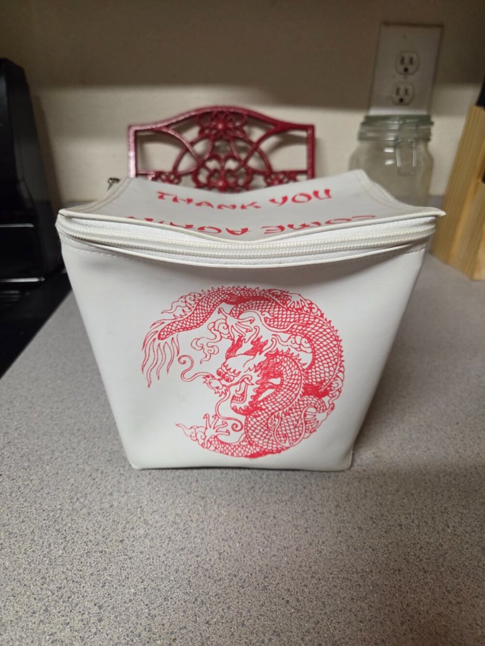 Accoutrements Vintage Chinese Takeout Style Insulated Lunchbox